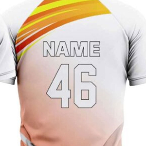 High Quality Custom Sublimated Cricket Jersey Team Name Logo Printed Premium Wholesale Sportswear Team Shirt Unisex <b>Short</b> - Product Image 3