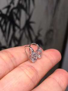 1Ct Each Round Cut Moissanite Huggies Hoop <b>Earrings</b> With 925 Silver <b>Fine</b> Romantic Jewelry for Women's Engagement Gift - Product Image 4