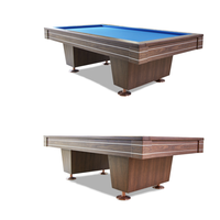 Billard professionnel en bois massif à 3 coussins sans poches, table de billard commercial avec rail en caoutchouc, logo personnalisé pour club