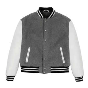 Chaqueta de Béisbol Varsity Vintage Personalizada para Hombre, Diseño de Cuero con Parches de Graffiti a la Moda, Bordado con Pedrería, Estilo Urbano - Product Image 1