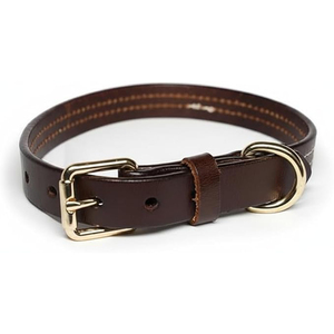 Collier pour chien en cuir rose avec boucle réglable pour animaux de compagnie - Product Image 4