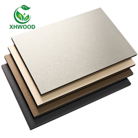 Panneau de mousse WPC écologique en fibre de bambou de 5mm d'épaisseur avec grain de bois Panneaux muraux et planches de décoration intérieure