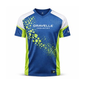 Custom Pickleball Team Jersey Royal Blue <b>Lime</b> Moisture Wicking Sports Shirt Athletic Jersey - Product Image 2