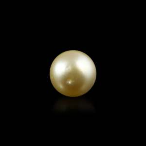 Loose Golden Pearl Gemstone 4.55 Carat 8-9mm Seawater Pearl for Fine Jewelry - Product Image 2