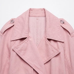 Chaqueta vaquera holgada de talla grande, impermeable, en oferta, informal de otoño para mujer, transpirable, con decoración de botones - Product Image 3
