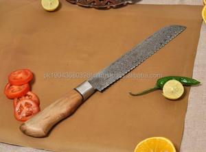 Juego de Cuchillos de Cocina Profesionales de 5 Piezas, Hechos a Mano en Acero de Damasco, con Mangos de Plástico y Hoja de Punta Caída, Personalizables OEM - MS Enterprise - Product Image 5