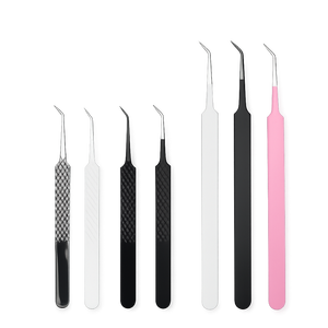 Pinzas de Alta Precisión para Extensión de Pestañas, Diseño de 90 Grados, Color Personalizado al por Mayor, Pinzas de Acero Japonés - Product Image 3