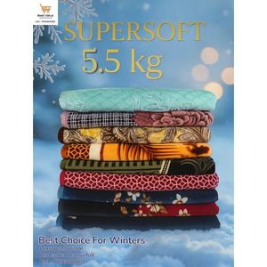 Luxury 100% Polyester Supersoft Mink Blanket 5.5 KG Soft Warm Winter Raschel Blanket Dot Pattern Folded for <b>Bed</b> Use Home Hotel - Product Image 4