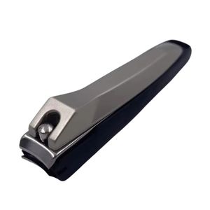 Dark Grey Ergonomic Nail Clipper Stainless Steel Thumb Rest Manicure Tool Finger Trimmer Matte Finish Grooming Device - Product Image 2