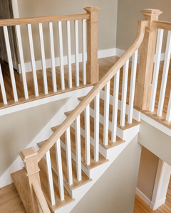 Barandilla de Escalera Moderna de Madera Sólida con Balaustre en Espiral de 34 Pulgadas (1 1/4 x 1 1/4), Piezas para Barandilla de Balcón - Product Image 5