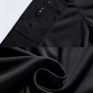 Service OEM – Nouveau Maillot de Baseball Respirant et Hydrofuge à Manches Courtes avec Col Zippé pour Adultes – Noir, Antibactérien, Idéal Entraînement en Cage de Frappe - Product Image 5