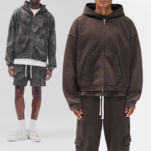 Sudadera con Capucha Corta Informal para Hombre, Sudadera Holgada de Gran Tamaño, Estilo Hip Hop Urbano, Prenda Superior para la Calle - Product Image 6