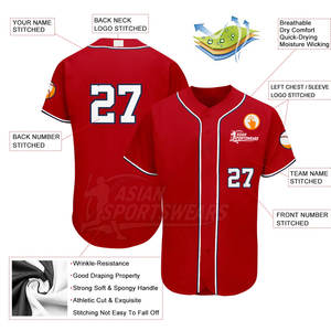 Último Modelo de Camiseta de Béisbol al por Mayor, Diseña Tu Propia Camiseta de Béisbol Personalizada - Product Image 2