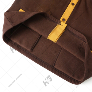 เสื้อคาร์ดิแกนคอวีสีน้ำตาลสำหรับผู้หญิงและผู้ชาย แบรนด์ OEM Custom Fraternity Iota Phi IPT  ถักนิตติ้งสำหรับฤดูใบไม้ร่วง  ทำจากขนแกะเมอริโนเนื้อละเอียดพิเศษ สวมใส่สบาย - Product Image 3