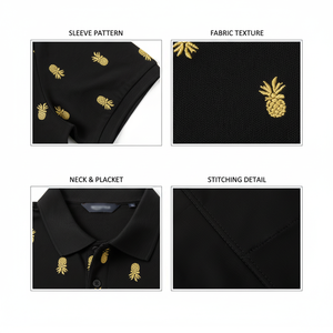 Chemises décontractées pour hommes en jersey de coton de haute qualité, confortables, douces, respirantes, à manches courtes, pour l'été, nouveau design - Product Image 6