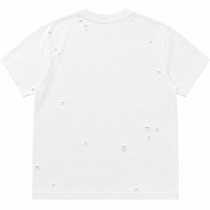 Camiseta de Algodón Bordada de Lujo con Efecto Desgastado – Estilo Urbano Oversize con Bordado Premium, Moda Urbana, Algodón Pesado V - Product Image 2