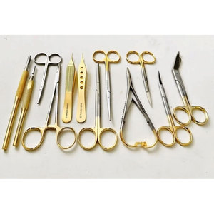 Premium Stainless Steel Surgical Scissors Set Gold Handle Surgical Instruments Kit Medical Grade <b>Precision</b> <b>Tools</b> CE ISO Approved - Product Image 3