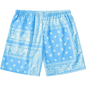 Shorts en mesh imprimé bandana pour homme, motif paisley, légers, pour le basketball et la gym, tissu à séchage rapide - Product Image 2