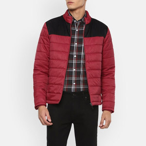 Unisex Outdoor Winter Stand Collar Puffer Jacket 100% Nylon Patchwork High Street Style <b>Warm</b> Windproof Hooded Hiking Daily Wear - Product Image 4