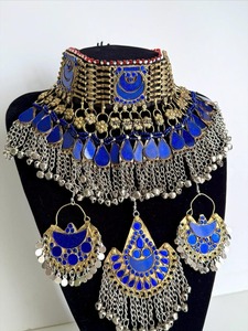 Derniers modèles de bijoux afghans faits à la main pour femmes, pour mariage et fêtes, ensemble de bijoux afghans, fournisseur direct d'usine, ensembles de bijoux pour femmes - Product Image 3