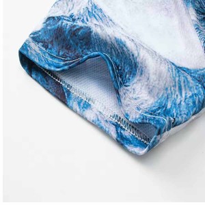 T-shirt pour homme à imprimé loup, manches courtes, col rond, respirant, design décontracté, impression photo, coupe régulière, polyester tricoté - Product Image 5