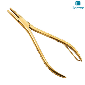 Pince à micro-anneaux pour extensions capillaires en acier inoxydable, outil professionnel de pose et de retrait de perles, prix de gros pour salons - Product Image 6