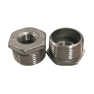 Bague hexagonale en acier inoxydable moulé sur mesure OEM/ODM avec logo personnalisé, raccords de tuyauterie de haute précision pour diverses industries, finition lisse - Product Image 2