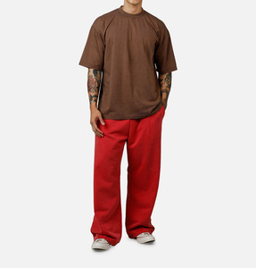 Wholesale price Men Trendy <b>Neutral</b> Brown T Shirt Heavy Weight Cotton T Shirt Breathable Casual Fit T Shirts for men - Product Image 4