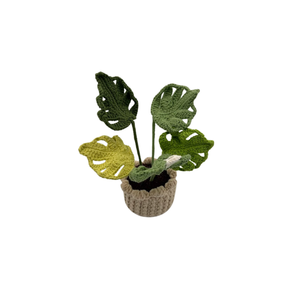 Vente en gros de décorations florales au crochet faites à la main, thème fleurs en pot, poupée tournesol Amigurumi en fil, cadeau mignon - Product Image 4