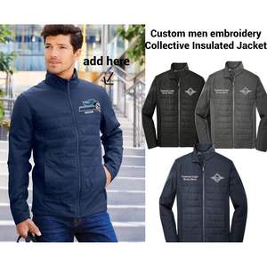 2025 broderie personnalisée hommes J902 isolé doudoune veste extérieure doudoune avec textes de Logo ajoutables - Product Image 3