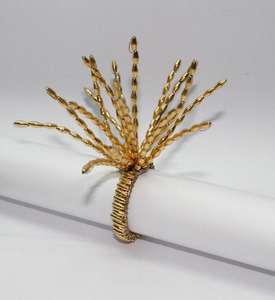 Anneaux de serviette ronds en cristal à barbe, très demandés, écologiques, pour mariage - Product Image 4