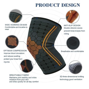 <b>Knee</b> <b>Sleeves</b> Weightlifting <b>Compression</b> <b>Sleeve</b> For <b>Knee</b> Pain <b>Knee</b> Support Men And Women With Logo - Product Image 2