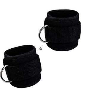 Adjustable Blue <b>Ankle</b> <b>Support</b> Straps Brace With Metal Ring For Sports Injury Protection Unisex Adult Size - Product Image 4