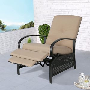 Poltrona da esterno reclinabile con comodo cuscino divano regolabile automatico - Product Image 2