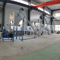 Nouvelle ligne de production d'aliments pour animaux entièrement automatique 2 T/H, usine de fabrication de granulés pour poulets, bovins et lapins, facile à utiliser