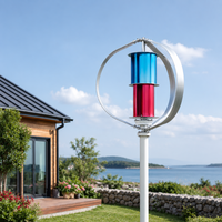 Éolienne à axe vertical de type Q ATG 100W-500W, générateur à faible bruit 12V/24V/48V pour éclairage domestique, éclairage public et surveillance routière (Modèle