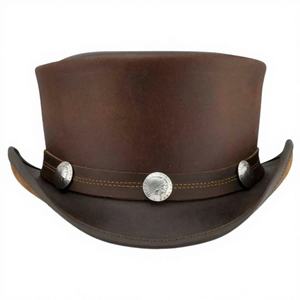 Sombrero de equitación de cuero vacuno 100% genuino de primera calidad, BS International NAD650, diseño personalizado de moda, unisex, para las cuatro estaciones, informal. - Product Image 6