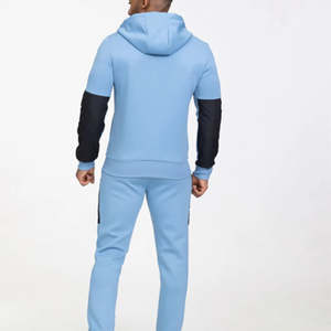 Ensembles de survêtements décontractés pour hommes – Nouveaux ensembles slim avec sweat-shirts et pantalons unis à manches longues pour le jogging – Personnalisables - Product Image 5