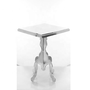 Taburete lateral de METAL y mesa para sala de estar, mueble moderno, mesa de jardín, gran oferta - Product Image 4