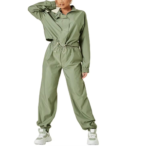 Women's <b>White</b> Black Solid Casual Hooded Short Sports Wear <b>Set</b> Long Sleeve Regular Fit Full Waterproof Fleece Eco-Friendly - Product Image 1