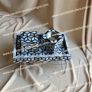 Juego de Quemador de Incienso de Sándalo con Incrustaciones de Hojas, Bandeja de Madera para Mubkhar, Difusor de Aromaterapia, Regalo Religioso de Oud - Product Image 5