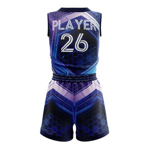 Maillot de basketball personnalisé sublimé pour femme, sans manches, écologique, respirant et anti-humidité, vente en gros - Product Image 6