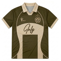 Maillot de football rétro unisexe personnalisé en gros pour usine, impression par sublimation, séchage rapide, respirant, en polyester, style vintage