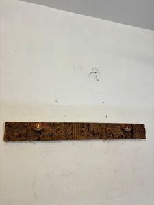 Vintage Teak Wood <b>Panel</b> Midcentury Modern Fine Embossed Carving Home Office Wall Hanging Outdoor Living Room Dining Furniture - Product Image 2