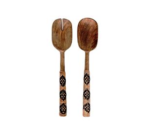 Juego de Utensilios para Servir Ensaladas de Color Azul, Producto Más Vendido, Ecológico, Apto para Lavavajillas, Utensilios para Ensaladas para el Hogar y la Cocina, Hecho en India - Product Image 1