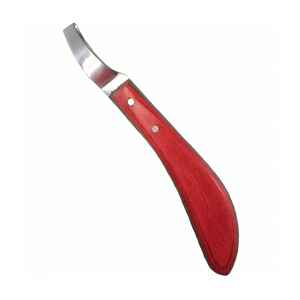 Couteau à sabots en acier Damas de qualité supérieure IRON, outil de fermeur pour le taillage des sabots, lame artisanale, outils vétérinaires, marque privée OEM - Product Image 2