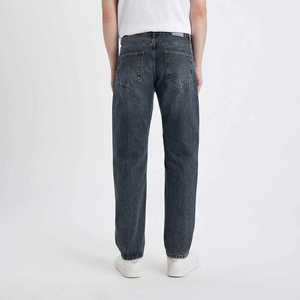 Hot Sale Custom Jeans Fashion Streetwear Low Rise Baggy Jeans <b>Trousers</b> Comfortable <b>Stretch</b> <b>Men</b> Denim Pants - Product Image 2