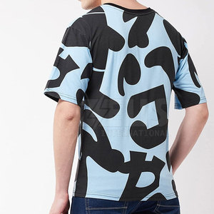 เสื้อยืดโอเวอร์ไซส์ผู้ชายใส่สบาย โครงสร้างน้ำหนักเบา ดีไซน์ลำลองทันสมัย เสื้อยืดโอเวอร์ไซส์ - Product Image 3