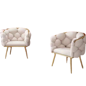 โซฟากำมะหยี่รูปเปลือกหอย3-Seater สุดหรูขาสแตนเลสสะดวกสบายตามหลักสรีรศาสตร์สำหรับโรงเรียนการประชุมเชิงปฏิบัติการห้องนั่งเล่นโรงแรมวิลล่า - Product Image 2