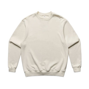 Men's Heavyweight Fleece Boxy Fit Oversized Crew Neck <b>Jumper</b> for Y2K Vintage Streetwear Style Sweatshirt - Product Image 1